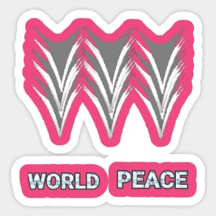 World Peace beautyful Art design. Sticker